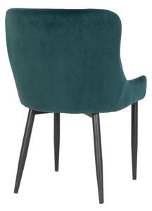 Design szék Lapid zöld bársony