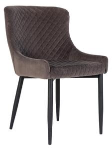 Design szék Lapid sötétszürke bársony
