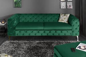 MODERN BAROCK zöld és arany kanapé 240cm