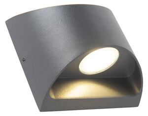 Modern kültéri fali lámpa sötétszürke, LED IP54 - Mal