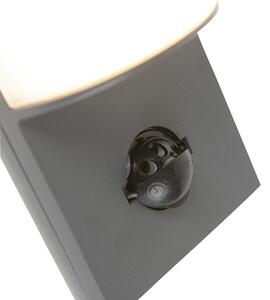 Modern kültéri fali lámpa sötét szürke, mozgásérzékelővel - Harry