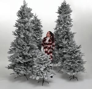 KONDELA Karácsonyfa, behavazott 150 cm, MARAVEL TYP 2