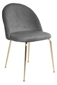 Design szék Ernesto szürke / sárgaréz szín
