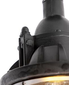 Ipari mennyezeti lámpa fekete - fülke