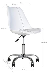 Design irodai szék Maisha fehér - raktáron