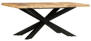 VidaXL tömör nyers mangófa étkezőasztal 180 x 90 x 76 cm