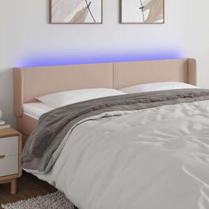 VidaXL LED Ágyfejtámla - Cappuccino - 203cm