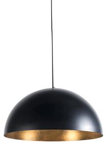 Ipari függesztett lámpa fekete, 50 cm arany - Magna Eco