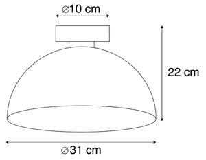 Ipari mennyezeti lámpa rozsdabarna 35 cm - Magna Classic