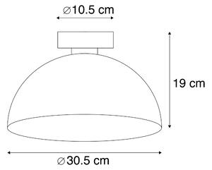 Mennyezeti lámpa szürke, ezüst 30 cm - Magna Basic