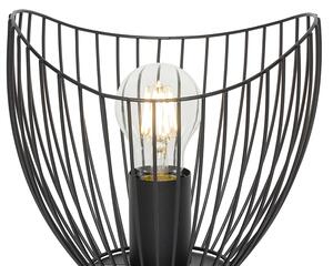 Modern asztali lámpa, fekete, 20 cm - Pua