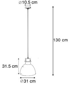 Intelligens függesztett lámpa, szürke, 30 cm, WiFi A60 fényforrással - Dory