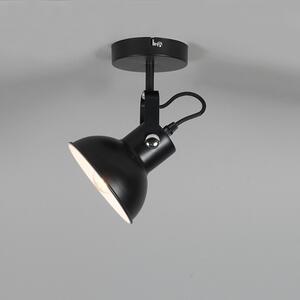 Ipari fali és mennyezeti lámpa fekete dönthető - Guida