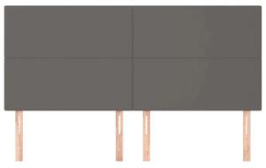 VidaXL Fejtámla Szett - Műbőr - Szürke - 160cm