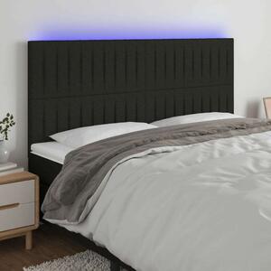 VidaXL LED-es Fejtámla - Fekete Szövet - 200x5x118/128cm