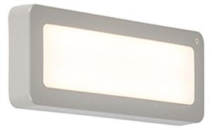 Modern téglalap alakú kültéri fali lámpa szürke, LED-del - Prim