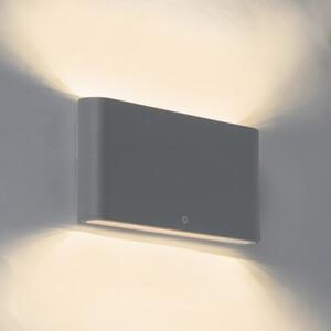 Modern kültéri fali lámpa sötétszürke 17,5 cm, IP65 LED-del - Batt