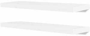 4 db Fehér Fali Polc - 80x20 cm - MDF