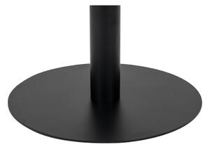 Kerek étkezőasztal Kane 110 cm márvány utánzata / fekete