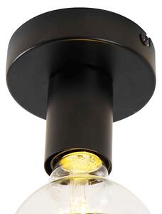Design mennyezeti lámpa fekete, G95 felső tükör fekete - Facil