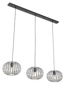 Design függő lámpa fekete 3 -világos - Johanna
