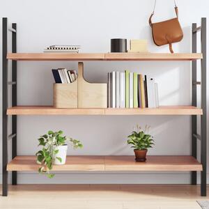 Világosbarna kezelt tömör tölgyfa fali polc 140 x 60 x (2-4) cm