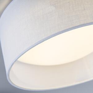 Mennyezeti lámpa, fehér, 28 cm, LED-del - Drum Combi