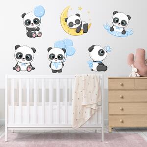 PIPPER. Falmatrica "Panda - fiú" Anyag: Fehér vinil