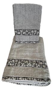 KOCKA frottír törülköző - Világosszürke A törülközők mérete: Törülköző 70x140 cm