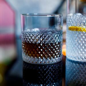 KONDELA Poharak whiskyre/vízre, 6 db-os szett, 360 ml, átlátszó, AVEIRO TYP 1