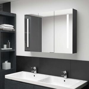 VidaXL LED Fürdőszobaszekrény - Tükör - 89x14x62 cm