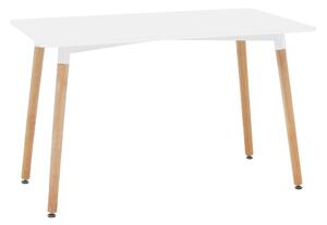 Fehér étkezőasztal DIDIER 4 NEW 120x70 cm