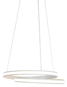 Modern függőlámpa fehér 55cm LED-del - Rowan