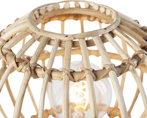 Vidéki asztali lámpa állvány bambusz 30 cm - Canna