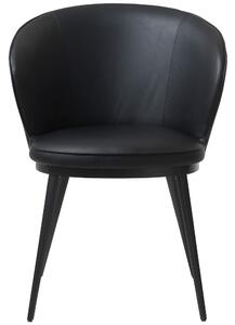 Design szék Danika fekete - műbőr