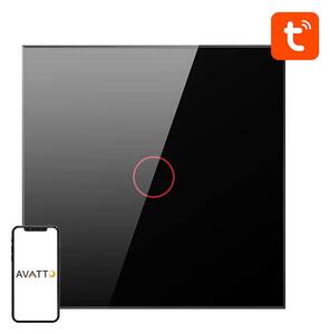 Avatto ZTS02-EU-B1 Zigbee érintőkapcsoló, fekete