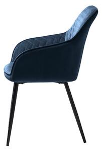 Design szék Dana kék bársony