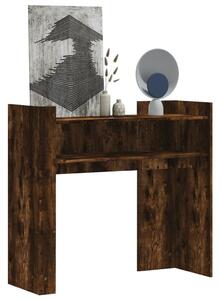 Füstös tölgy színű szerelt fa tálalóasztal 100x35x90 cm