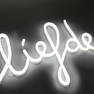 Fali lámpa fehér távirányítóval, LED-del - Neon Love