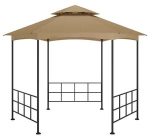 Tópszínű pavilon oldalfalakkal 3,1 x 2,7 m