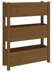 VidaXL 3 Szintes Fenyőfa Növénytartó - 77x25x104,5 cm