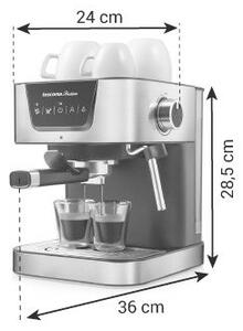 Tescoma 909010 President Karos Eszpresszó Kávéfőző, Inox-Fekete