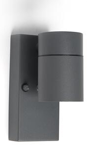 Kültéri fali lámpa antracit IP44 világos-sötét érzékelővel - Solo
