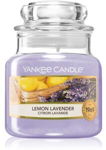 Yankee Candle Lemon Lavender illatos gyertya Classic kis méret 104 g