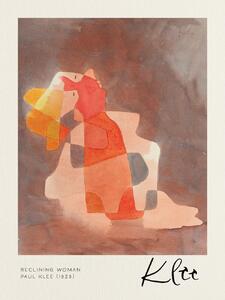 Festmény reprodukció Reclining Woman - Paul Klee, (30 x 40 cm)
