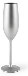 Pezsgőspohár, üveg, 210 ml, Ø4,5xH23 cm, Flute Ezüst
