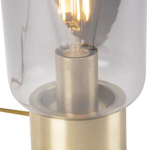 Design sárgaréz füstüveg asztali lámpával - Bliss Cute