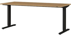 Íróasztal állítható magassággal tölgyfa dekoros asztallappal 80x180 cm Agenda – Germania