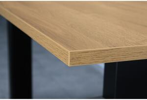 Íróasztal tölgyfa dekoros asztallappal 80x160 cm Agenda – Germania