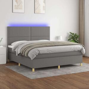 VidaXL LED-es Ágy - Rugós - 180x200 cm